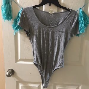 Wet Seal Gray Bodysuit